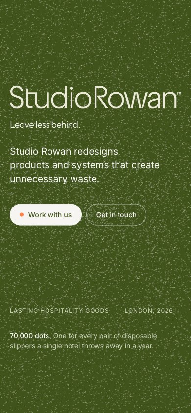 Studio Rowan on a phone